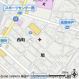 愛知県江南市高屋町旭71周辺の地図