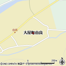 兵庫県養父市大屋町由良周辺の地図