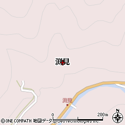 鳥取県八頭郡若桜町渕見周辺の地図