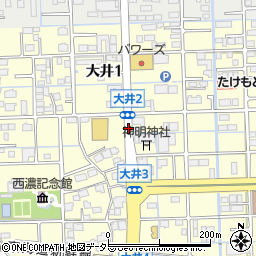 大井町周辺の地図