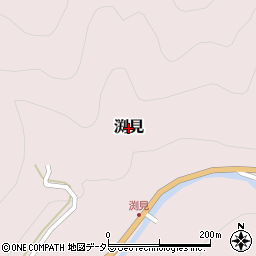 鳥取県若桜町（八頭郡）渕見周辺の地図