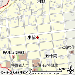 〒483-8362 愛知県江南市河野町小脇の地図