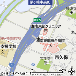 神奈川県茅ヶ崎市西久保124周辺の地図