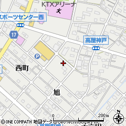 愛知県江南市高屋町旭62周辺の地図