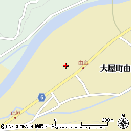 兵庫県養父市大屋町由良445周辺の地図