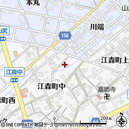 愛知県江南市江森町中144-2周辺の地図