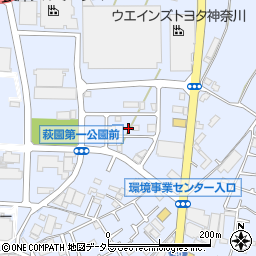 神奈川県茅ヶ崎市萩園3850周辺の地図