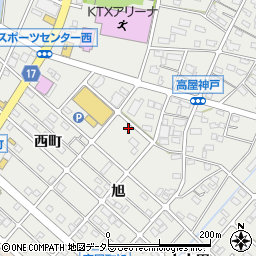 愛知県江南市高屋町旭63周辺の地図