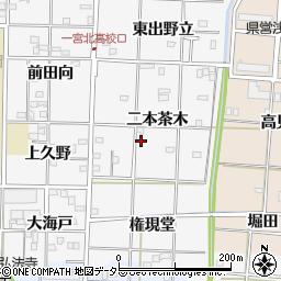 愛知県一宮市笹野上り戸周辺の地図