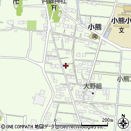 岐阜県羽島市小熊町西小熊1855周辺の地図