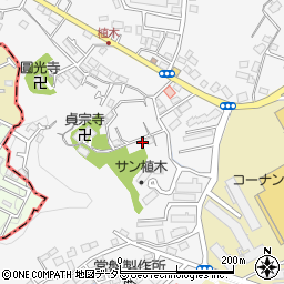 神奈川県鎌倉市植木651-2周辺の地図