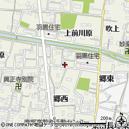 愛知県犬山市羽黒上前川原4-14周辺の地図