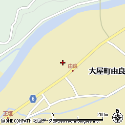 兵庫県養父市大屋町由良446周辺の地図