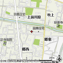 愛知県犬山市羽黒上前川原4周辺の地図