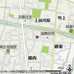 愛知県犬山市羽黒上前川原4-11周辺の地図