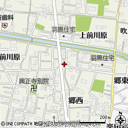 愛知県犬山市羽黒上前川原1-7周辺の地図