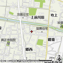 愛知県犬山市羽黒上前川原4-15周辺の地図
