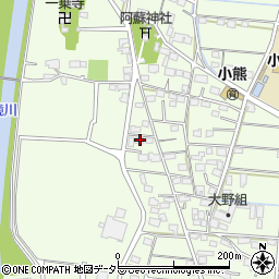 岐阜県羽島市小熊町西小熊1750周辺の地図