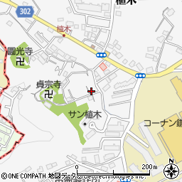 神奈川県鎌倉市植木639-3周辺の地図