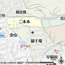 愛知県犬山市稲干場17-37周辺の地図