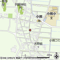 岐阜県羽島市小熊町西小熊1731周辺の地図