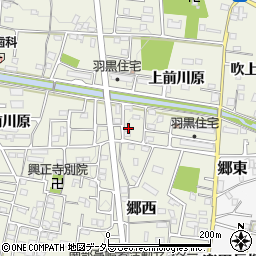 愛知県犬山市羽黒上前川原2周辺の地図