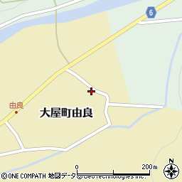 兵庫県養父市大屋町由良407周辺の地図