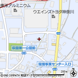 神奈川県茅ヶ崎市萩園3870周辺の地図