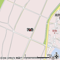 京都府福知山市筈巻周辺の地図