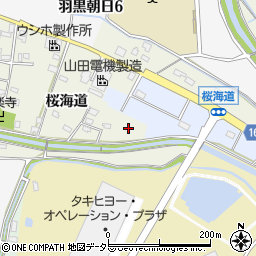 愛知県犬山市羽黒桜海道80周辺の地図