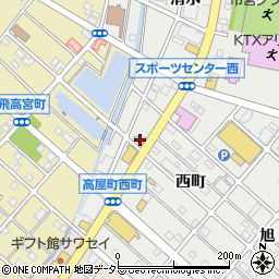 モスバーガー江南店周辺の地図
