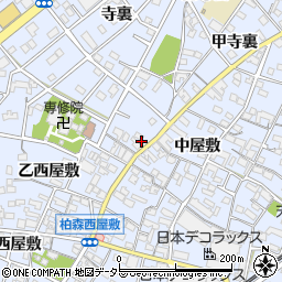 愛知県丹羽郡扶桑町柏森乙寺裏周辺の地図