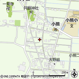 岐阜県羽島市小熊町西小熊1735周辺の地図