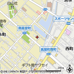 愛知県江南市飛高町宮町212周辺の地図