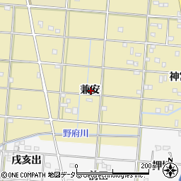 愛知県一宮市光明寺兼安周辺の地図