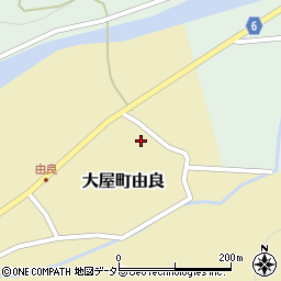 兵庫県養父市大屋町由良409周辺の地図