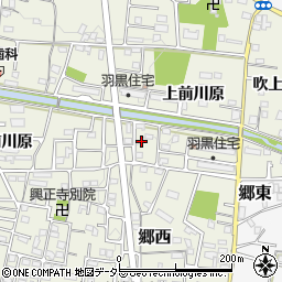 愛知県犬山市羽黒上前川原2-4周辺の地図