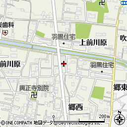 愛知県犬山市羽黒上前川原1-2周辺の地図