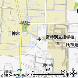 愛知県一宮市杉山地蔵浦周辺の地図
