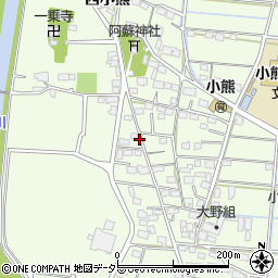 岐阜県羽島市小熊町西小熊1748周辺の地図
