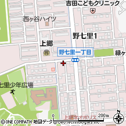 神奈川県横浜市栄区野七里周辺の地図