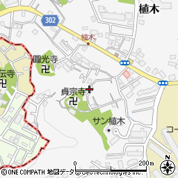 神奈川県鎌倉市植木663-1周辺の地図