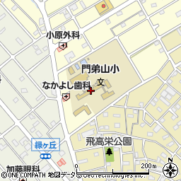 江南市立門弟山小学校周辺の地図