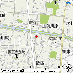 愛知県犬山市羽黒上前川原2-3周辺の地図