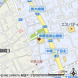 有限会社いそべ生花店　ＣＯＯＰ中原店周辺の地図