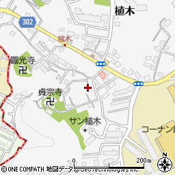 神奈川県鎌倉市植木643-1周辺の地図