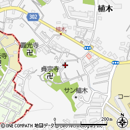 神奈川県鎌倉市植木663-3周辺の地図