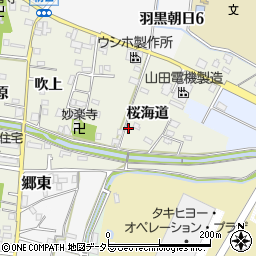 愛知県犬山市羽黒桜海道65周辺の地図