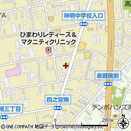 牛角 平塚四之宮店周辺の地図