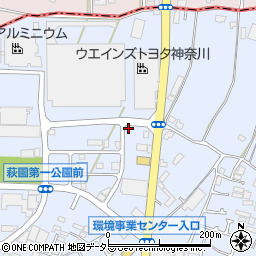 神奈川県茅ヶ崎市萩園3817周辺の地図